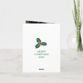 クリスマス包まれたプレゼント シーズンカード (裏面)