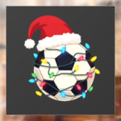 クリスマス包まれたライトサッカー選手 ウィンドウサイン (シート2)