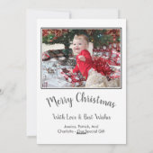 クリスマス包まれた・ギフトを満喫 シーズンカード (裏面)