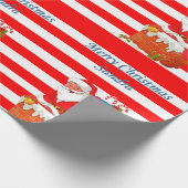 クリスマス包装紙 サンタ ラッピングペーパー (角)