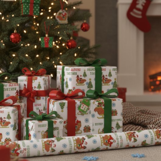 クリスマス包装紙 ラッピングペーパーシート
