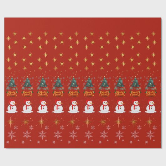 クリスマス包装紙 ラッピングペーパー (フラット)