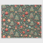 クリスマス包装紙 ラッピングペーパー (フラット)