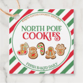 クリスマス北極クッキーギフト フェイバータグ (正面)