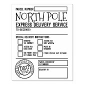 クリスマス北極デリバリーサービスノートスタンプ ラバースタンプ (インプリント)