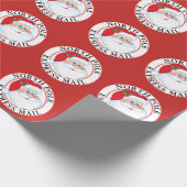 クリスマス北極メ表現ールサンタ ラッピングペーパー (角)