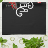 クリスマス北極表現極全クリスマス キッチンタオル (折り畳み)