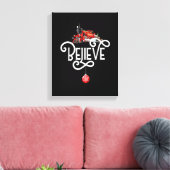 クリスマス北極表現極全クリスマス キャンバスプリント (インサイチュ (リビング))