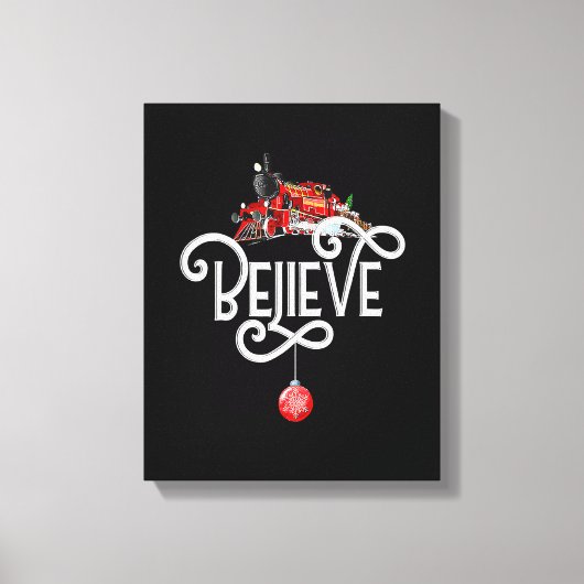 クリスマス北極表現極全クリスマス キャンバスプリント (正面)