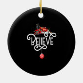 クリスマス北極表現極全クリスマス セラミックオーナメント (裏面)