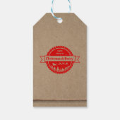 クリスマス北極表現茶ジュートギフトラベル ギフトタグ (裏面)