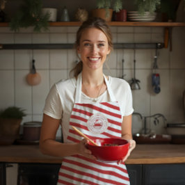 クリスマス北極表現電列パーソナライズされた エプロン