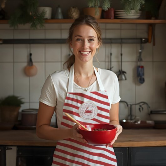 クリスマス北極表現電列パーソナライズされた エプロン