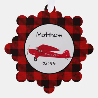 クリスマス北極飛行機 – ギフトラベル- オーナメントカード