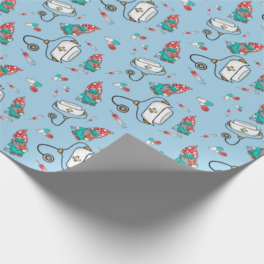 クリスマス医療格言パターン ラッピングペーパー (角)