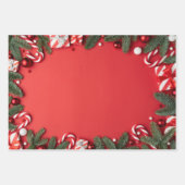 クリスマス印刷ラッピング紙シート ラッピングペーパーシート (正面)