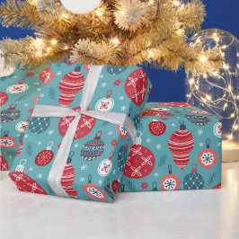 クリスマス古いスタイルパターン包装紙 ラッピングペーパー