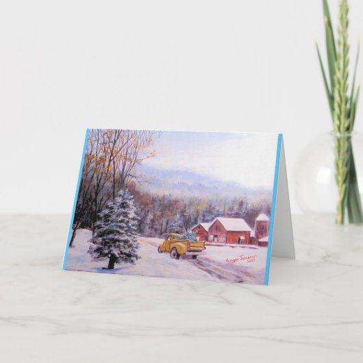 クリスマス古トラック カード (正面)