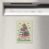 クリスマス司書の本の恋人のツリーのために予約 マグネット (インサイチュ (食洗機))