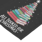 クリスマス司書Xmaの本の愛好家のために予約 ショートテーブルランナー (コーナー)