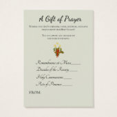 クリスマス司祭スピリチュアルブーケホーリーカード (裏面)