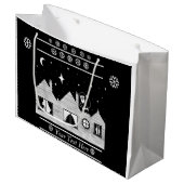 クリスマス同時代の屋上サンタ一丁目 ラージペーパーバッグ (正面アングル)