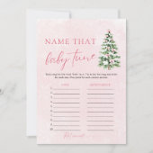 クリスマス名そのベビーチューンベビーシャワーゲーム 招待状 (正面)