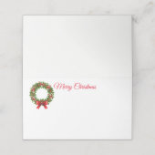 クリスマス名座席表 プレイスカード (外部開封)