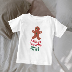 クリスマス名言 面白いお菓子テスター ベビーTシャツ