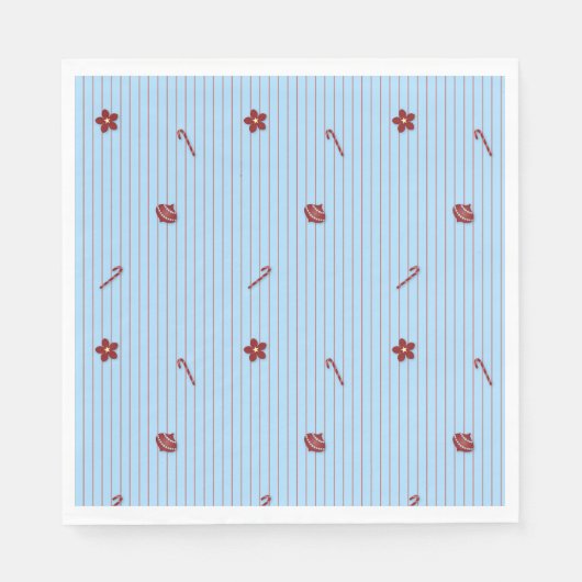 クリスマス名門私立校風のの梅 スタンダードランチョンナプキン (正面)