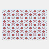 クリスマス名門私立校風のの梅 ラッピングペーパーシート (正面3)