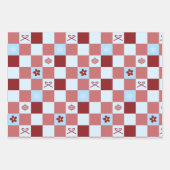 クリスマス名門私立校風のの梅 ラッピングペーパーシート (正面2)