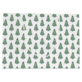 クリスマス名門私立校風のの結婚メイド・オブ・オーナー（花嫁付き添い人）ありがとう ラージペーパーバッグ (裏面)