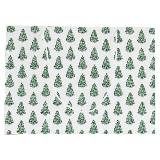 クリスマス名門私立校風のの結婚メイド・オブ・オーナー（花嫁付き添い人）ありがとう ラージペーパーバッグ (裏面)