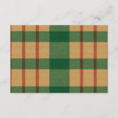 クリスマス名門私立校風のクマ赤ちゃんシャワーベビー本 エンクロージャーカード (裏面)