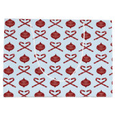 クリスマス名門私立校風のリボン ラージペーパーバッグ (裏面)