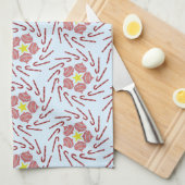 クリスマス名門私立校風の風車 キッチンタオル (四つ折り)