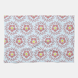 クリスマス名門私立校風の風車 キッチンタオル