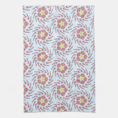 クリスマス名門私立校風の風車 キッチンタオル (縦)