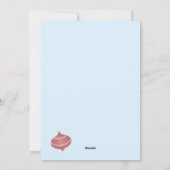 クリスマス名門私立校風の風車 シーズンカード (裏面)