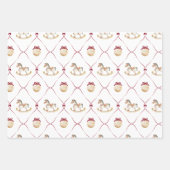 クリスマス名門私立校風の ラッピングペーパーシート (正面2)