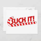 クリスマス吸キャンディーケーン シーズンポストカード (正面/裏面)