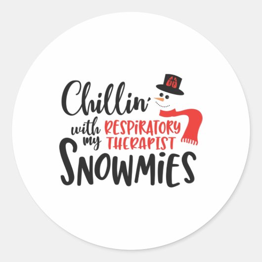 クリスマス呼吸セラピスト、セラピー ラウンドシール (正面)