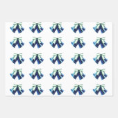 クリスマス品揃え包装紙シートセット3 ラッピングペーパーシート (正面3)