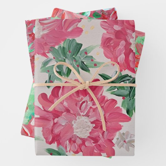 クリスマス品揃え包装紙 ラッピングペーパーシート (インサイチュ)