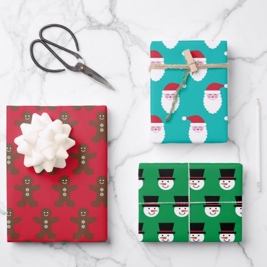 クリスマス品種 ラッピングペーパーシート (正面)