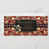 クリスマス商品券サロンスパ金ゴールド赤フローラ (裏面)