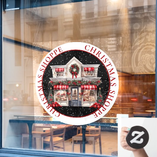 クリスマス商店街 ウィンドウサイン (カフェ窓)