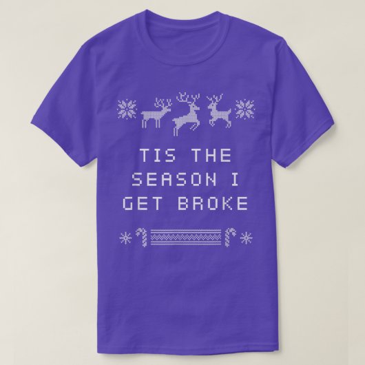 クリスマス商店街Xmが壊れる季節 Tシャツ (デザイン正面)