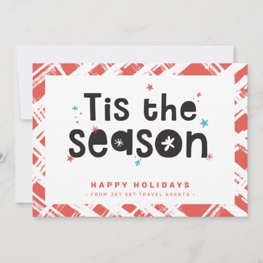 クリスマス商戦ありがとう 楽しい季節ですね 招待状 (正面)